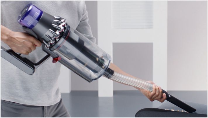 Extension hose in use